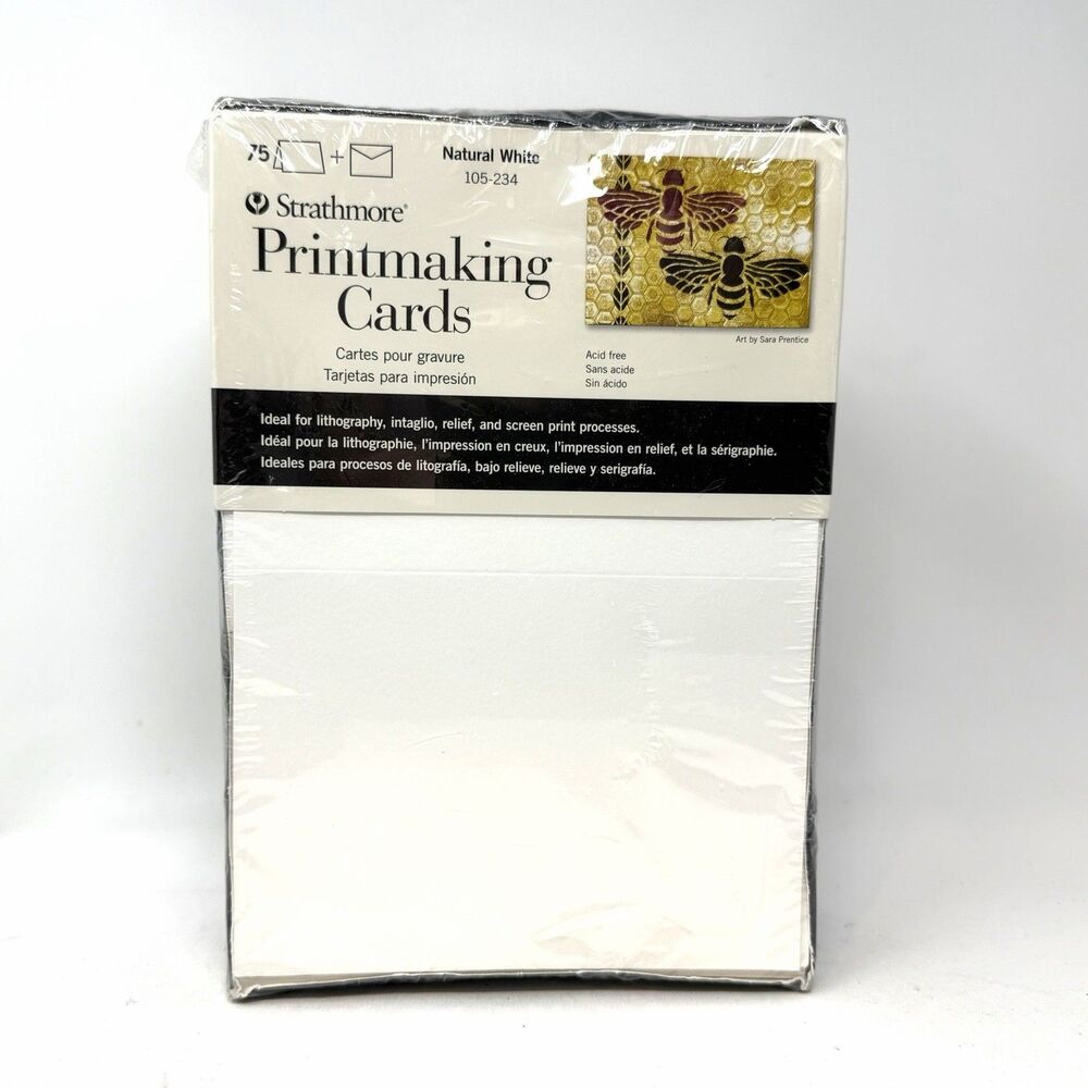NOS Strathmore® Printmaking Cards 5x6.875 in 75 Pack Envelopes Included